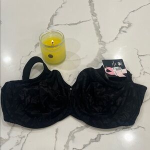 Wacoal Black Underwire Bra The Awareness Bra SZ 36H